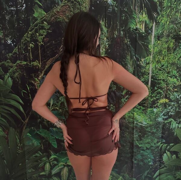 Jungle Mesh Wrap Skirt - Image 2