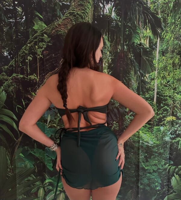 Jungle Mesh Wrap Skirt - Image 4